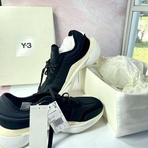Y-3 Black Ajatu Run Sneakers Size 8 Black
